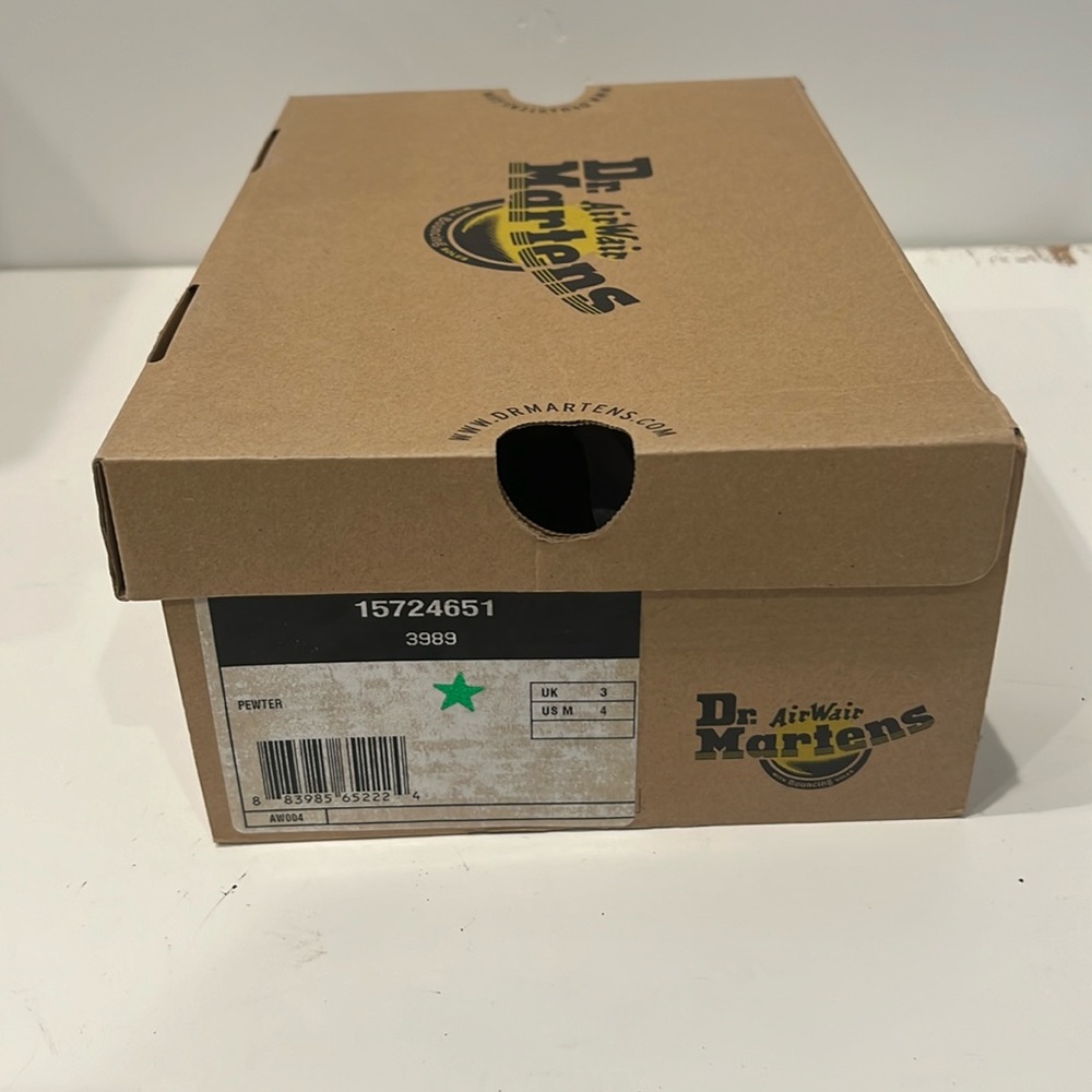 Dr Marten super rare 3989 in pewter silver